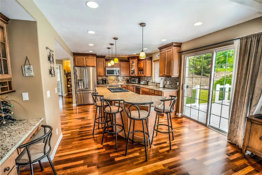 A Phoenixville kitchen after a successful hardwood repair project